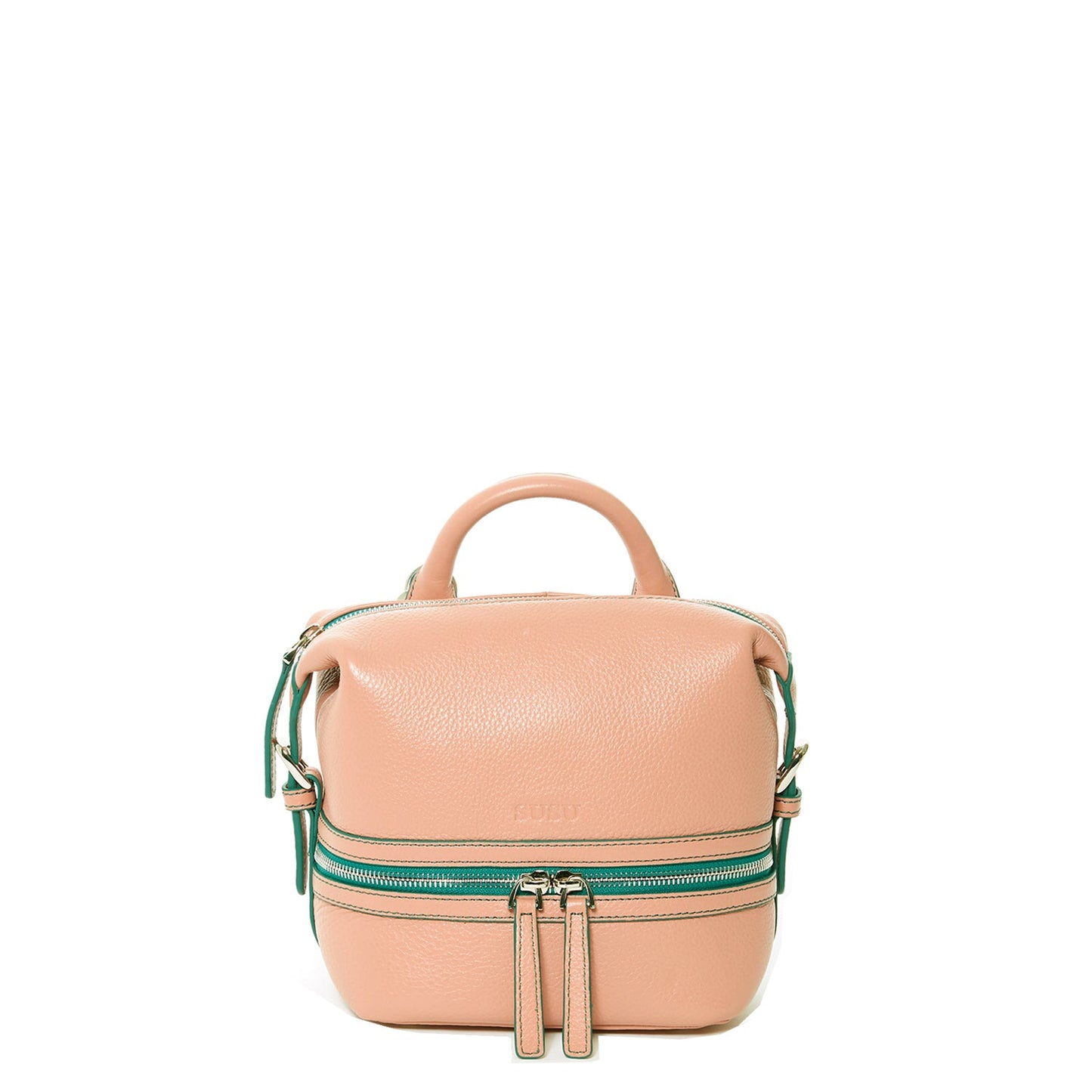 SUSU Pink Leather Backpack Purse for Women Convertible Crossbody Bag
